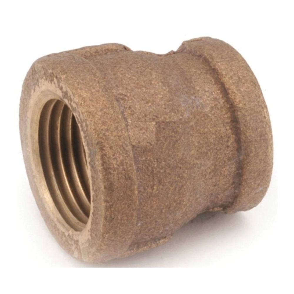 Anderson Metals 738119-0604 Reducing Coupling, 3/8 x 1/4 in FIPT, 200 psi