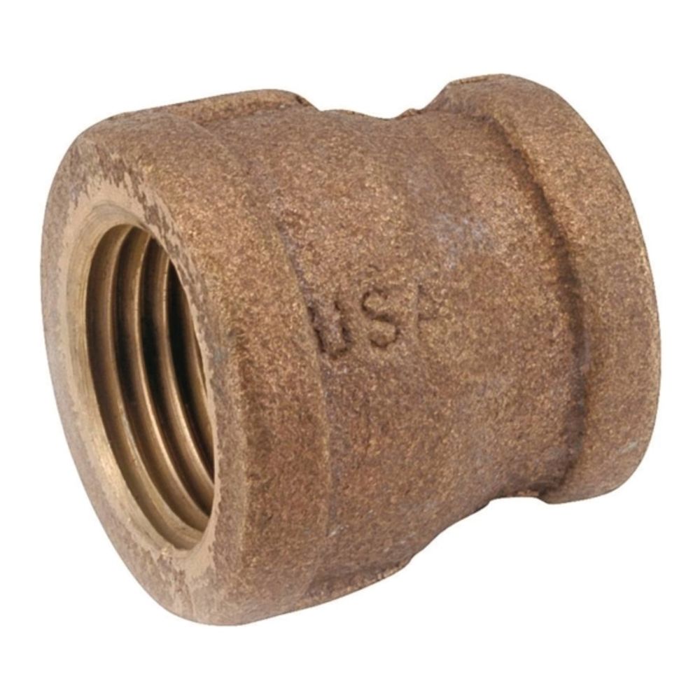 Anderson Metals 738119-0806 Reducing Coupling, 1/2 x 3/8 in FIPT, 200 psi