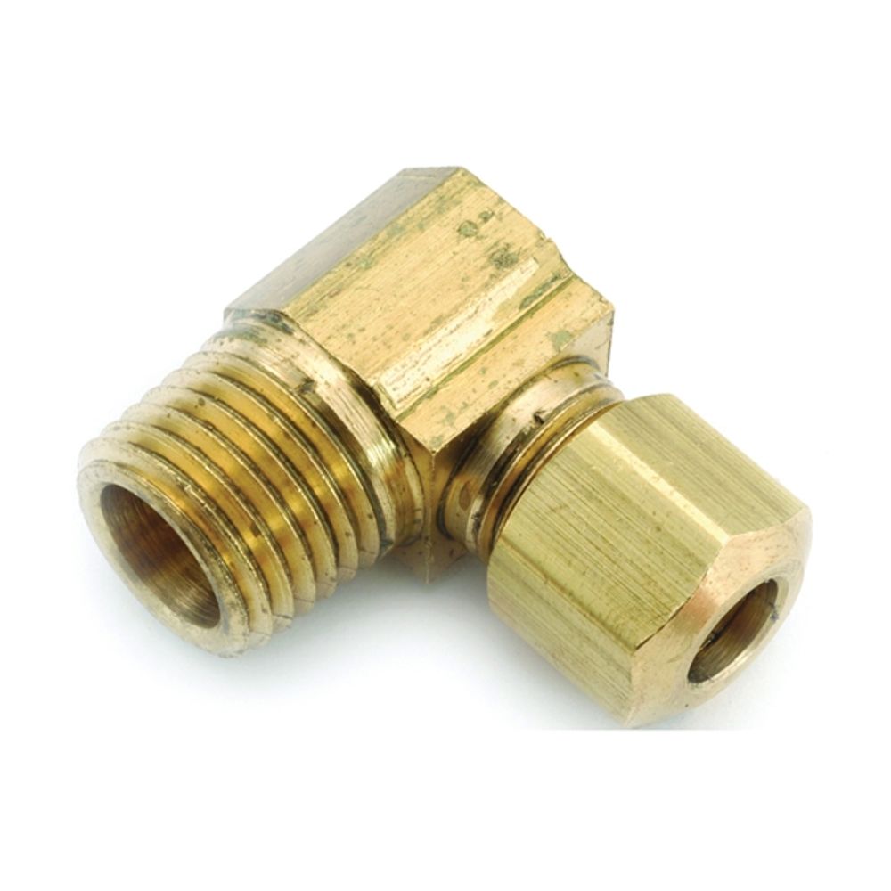 Anderson Metals 750069-0404 Tube Elbow, 1/4 in, 1/4 in, 90 deg, 300 psi