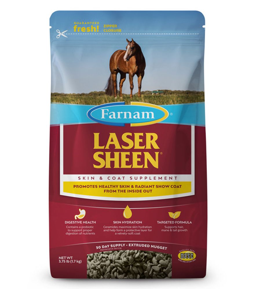 Laser Sheen Skin & Coat Supplement for Horses, 3.75 lb.