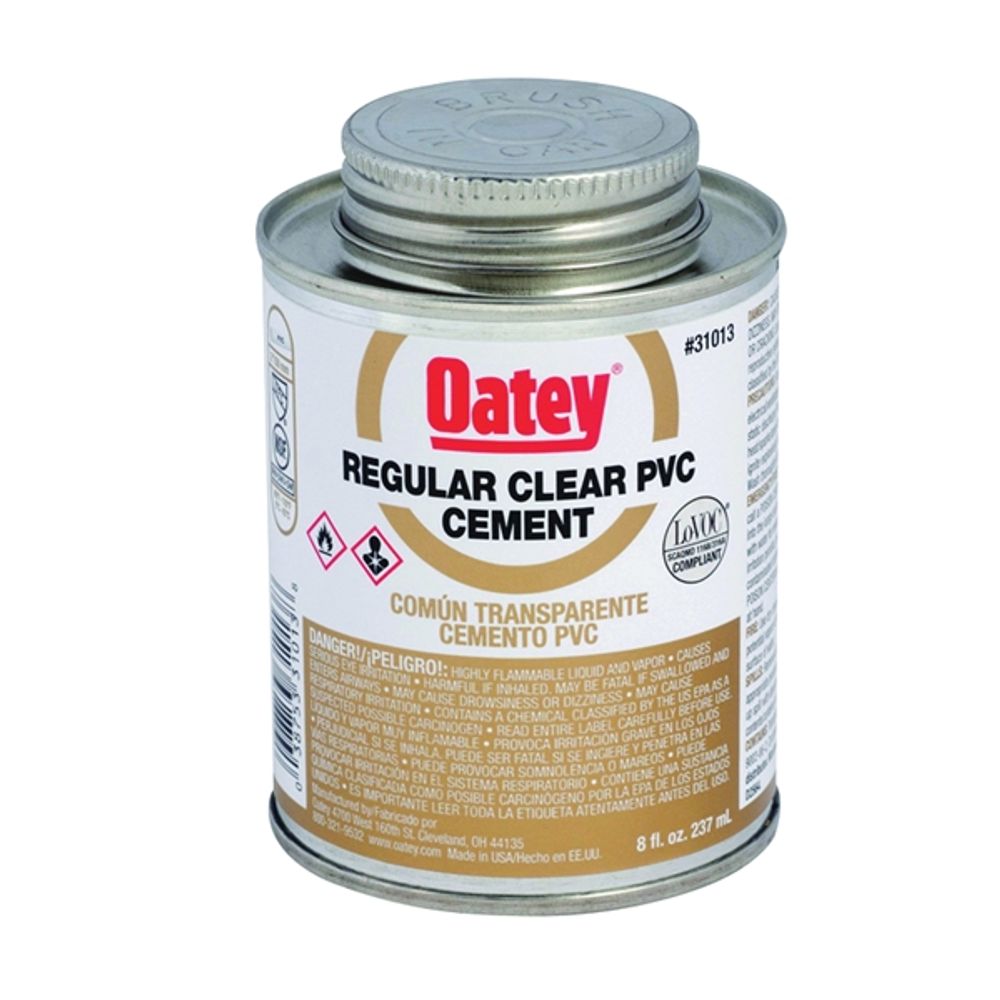 Oatey 31015 Solvent Cement, Clear, 32 oz Can