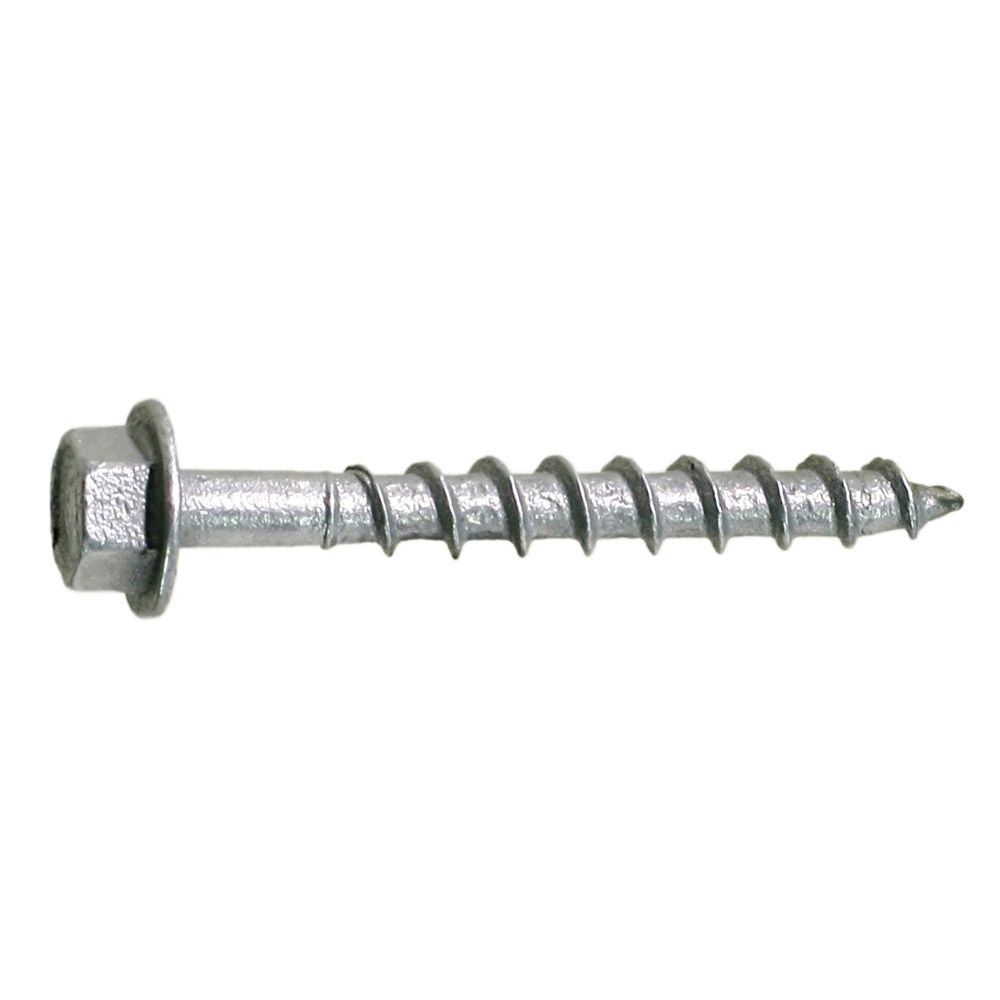 Simpson Strong-Tie Strong-Drive SD9112R100 Connector Screw, #9 Thread, Serrated, 1/4 in Drive, Sharp Point