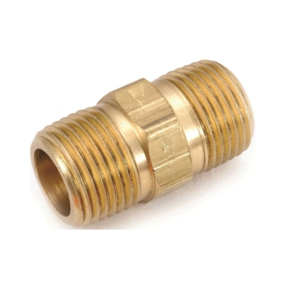Anderson Metals 756122-06 Pipe Nipple, 3/8 in MPT, 1.1 in L