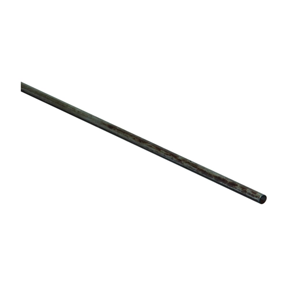 Stanley Hardware 4055BC Series 266080 Round, Weldable Smooth Rod, 48 in L, 3/16 in Dia, Steel, Plain