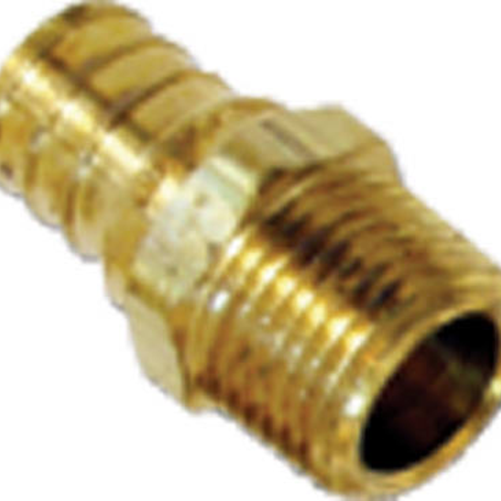 SharkBite UC134LFA Hose to Pipe Adapter, 3/4 in PEX Barb, 3/4 in MNPT