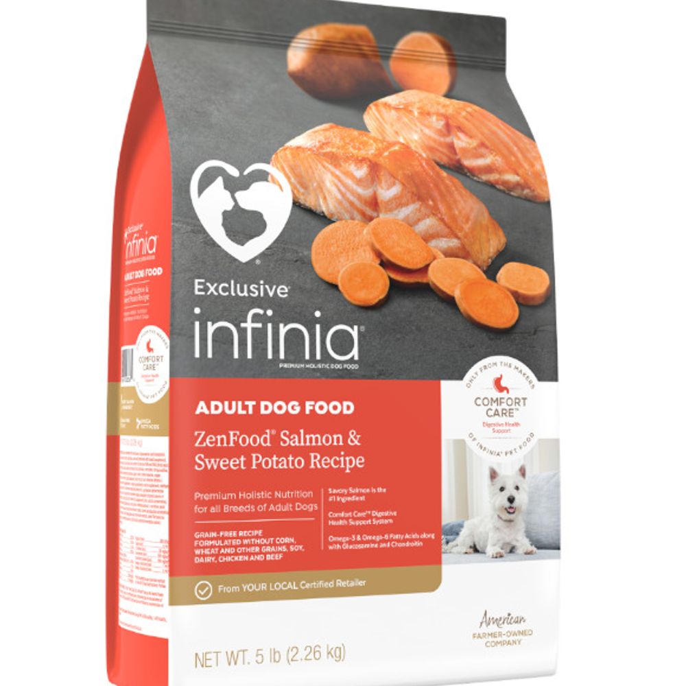 Infinia, Zenfood Grain-Free Salmon and Sweet Potato Recipe Adult Dog Food