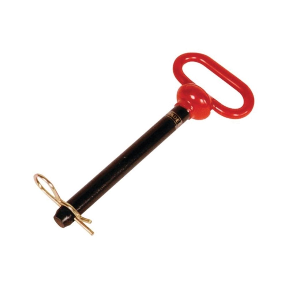 SPEECO S70056200 Hitch Pin, 8-1/2 in L Usable, 1-1/8 in Dia Pin, Steel, Black