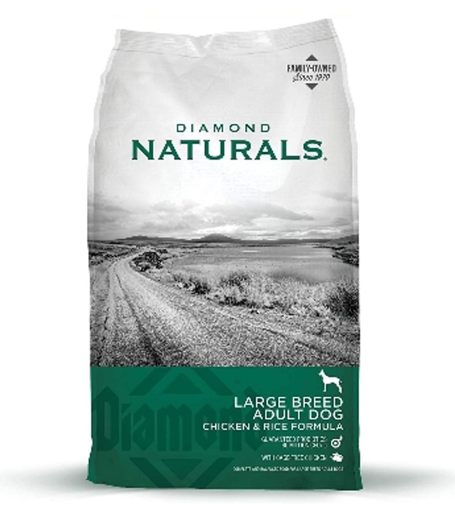 Diamond Naturals, Chicken & Rice Large Breed Adult Dog Food, 40 lb