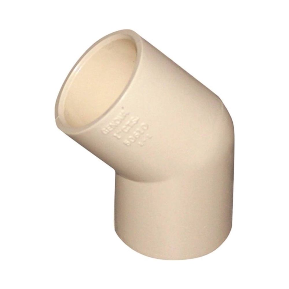 GENOVA 50607 Slip Elbow, 3/4 in Slip Joint, 3/4 in Slip, 45 deg