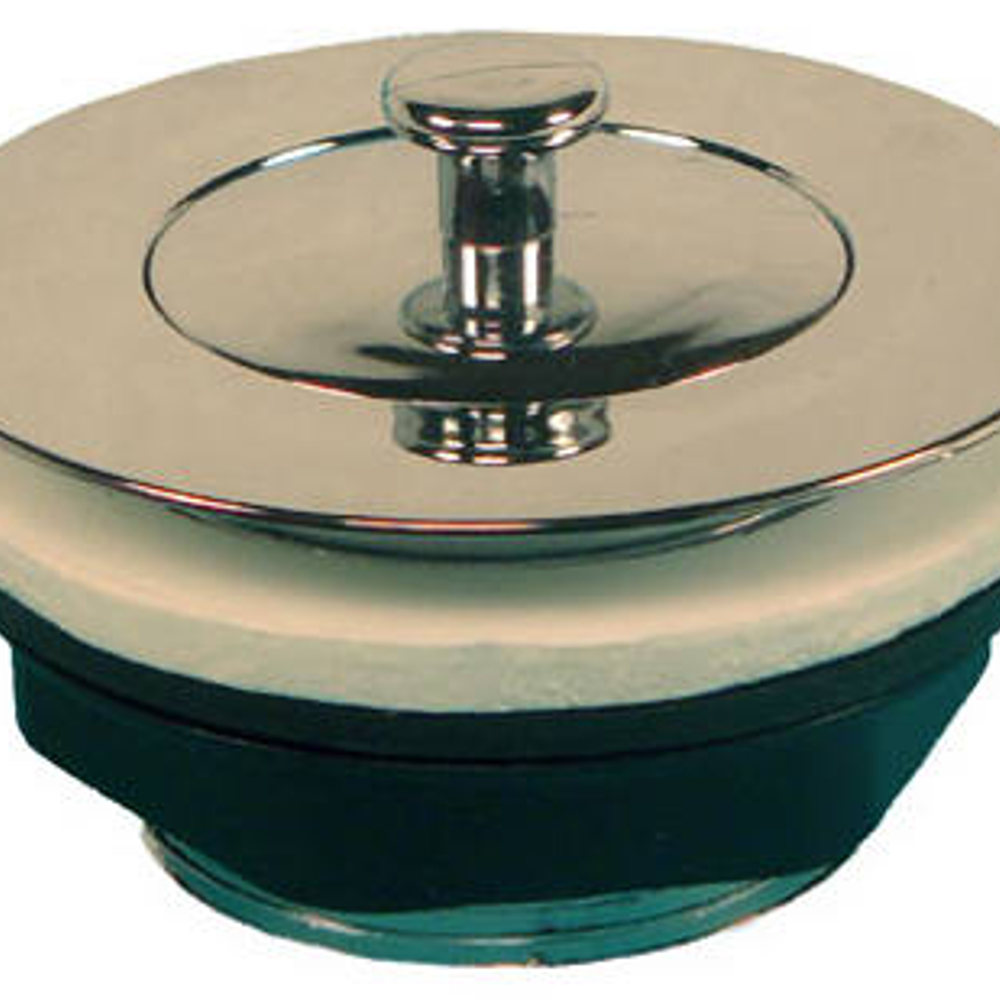 US Hardware P-105C Bathtub Strainer with Pop-Up Stopper, Plastic, Chrome