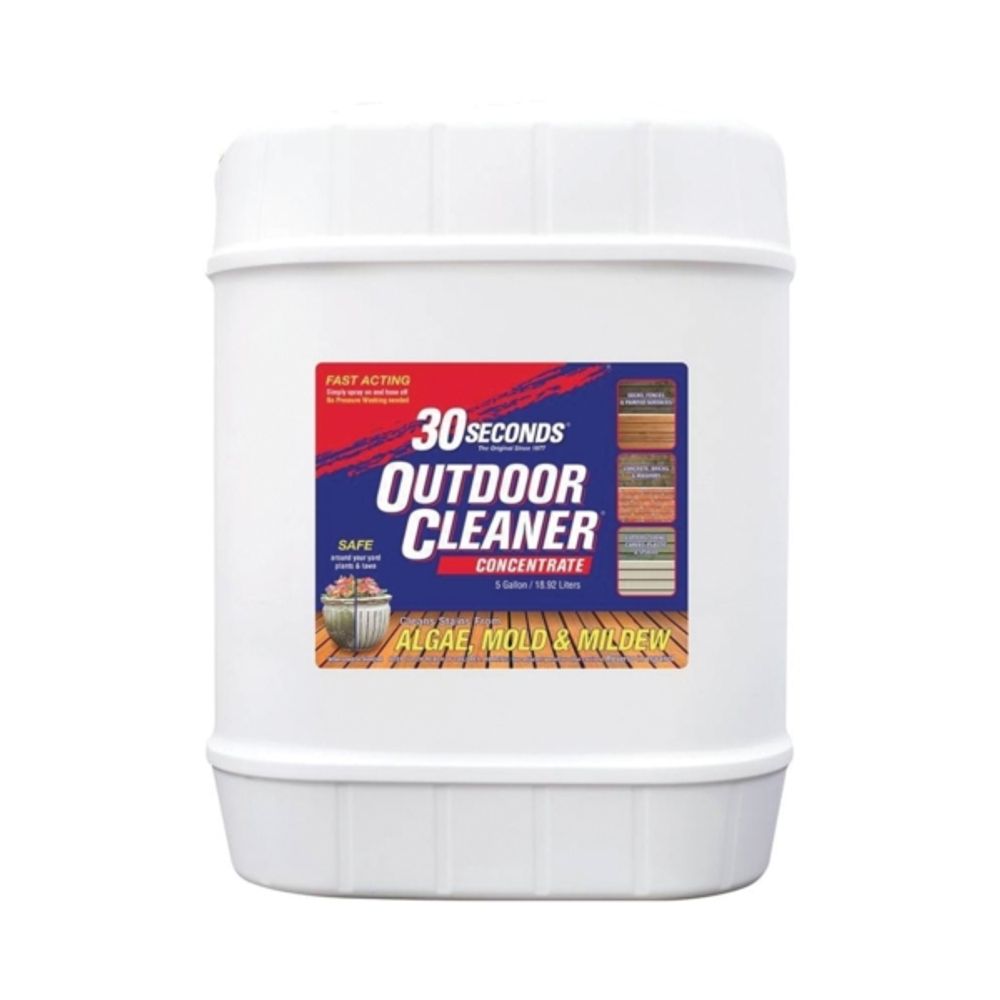 30 SECONDS 5G30S Concentrated Outdoor Cleaner, Light Yellow, 5 gal Bottle