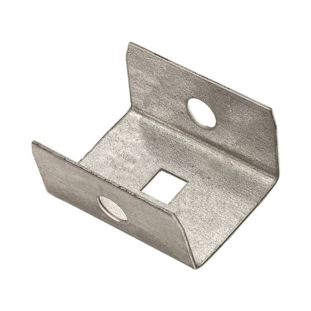National Hardware N104-307 Box Rail End Cap, Steel, Galvanized