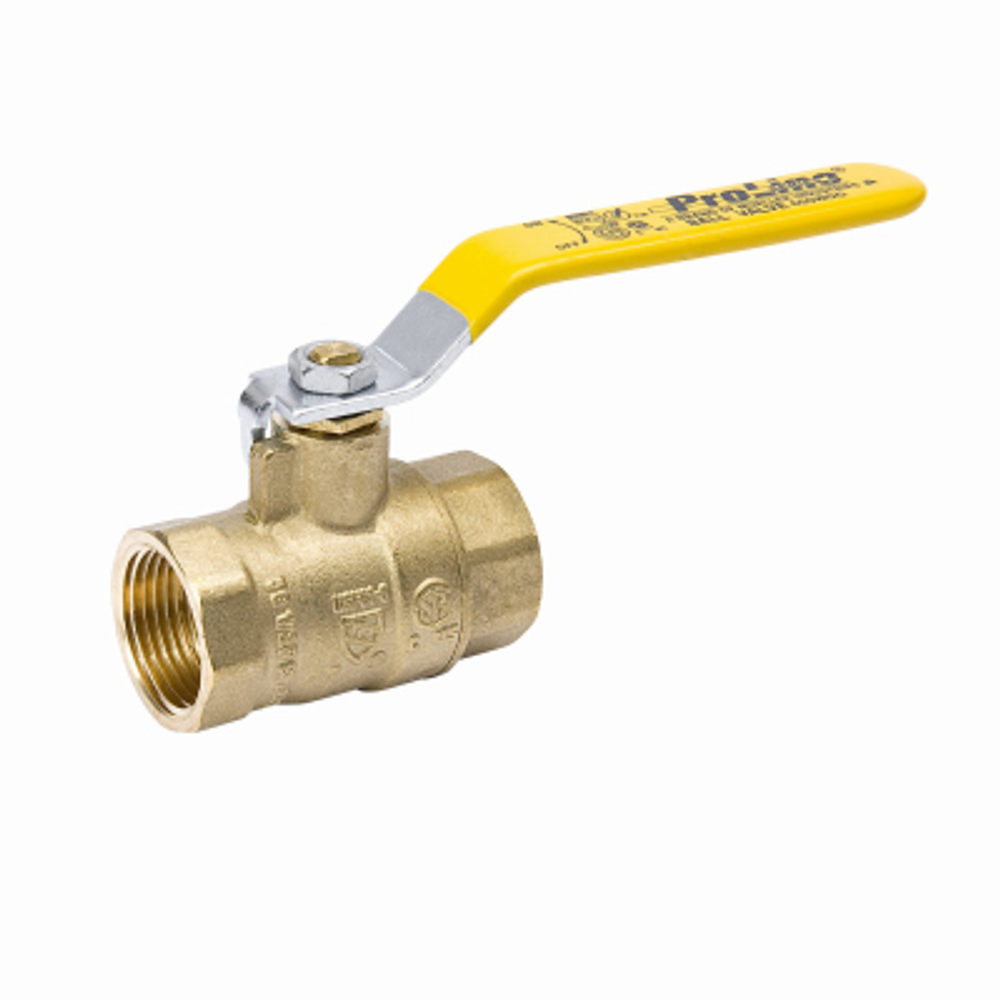 B & K 107-828NL Ball Valve, 2 in FPT x FPT, 2 Ports/Ways, Brass