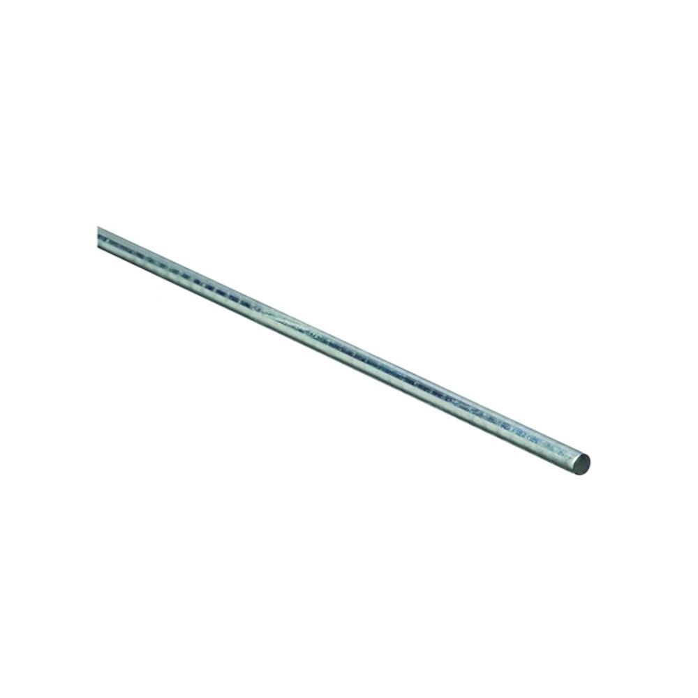 Stanley Hardware 4005BC Series 179762 Round Smooth Rod, 36 in L, 1/4 in Dia, Steel, Zinc