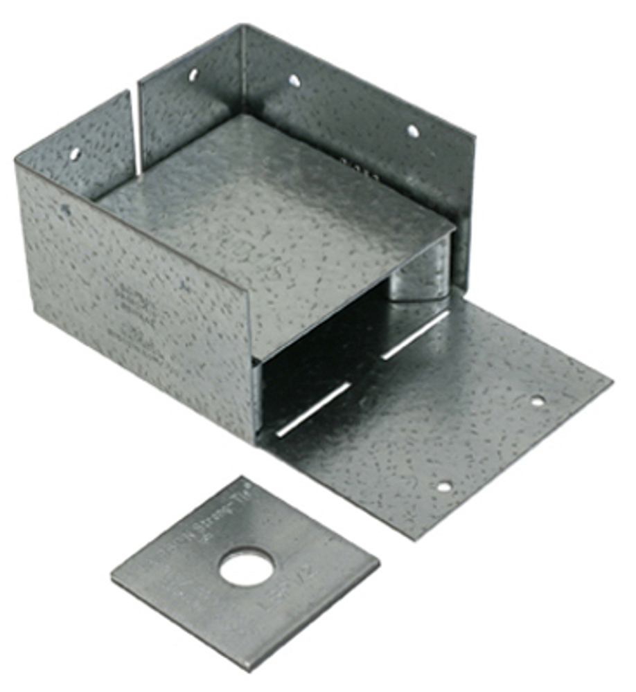 Simpson Strong-Tie AB Series ABW44Z Post Base, 1005 lb Nails Uplift/7180 lb Down DF/SP Weight Capacity, 3-9/16 in L