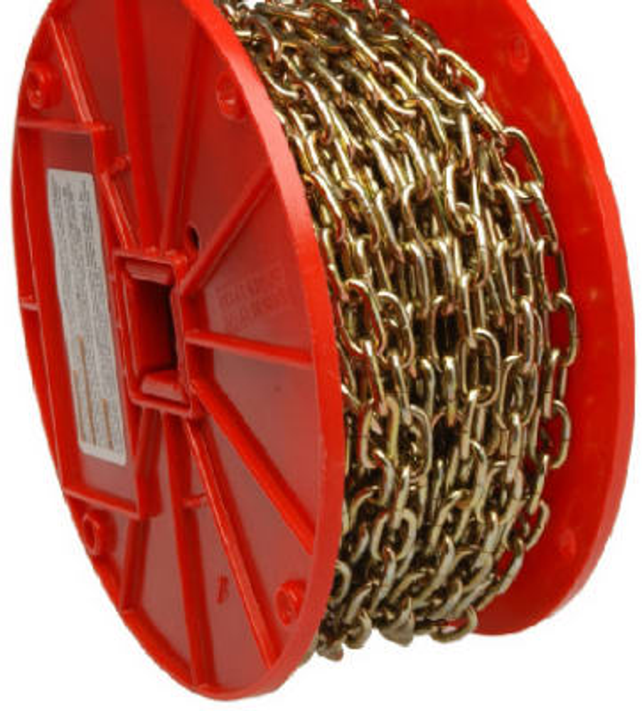 Campbell 072-2000 Decorator Chain, 35 lb Working Load Limit, #10, Metal, Brass