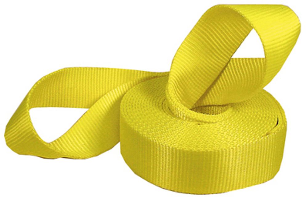 KEEPER 89922-10A Vehicle Recovery Strap, 15,000 lb Weight Capacity, Yellow
