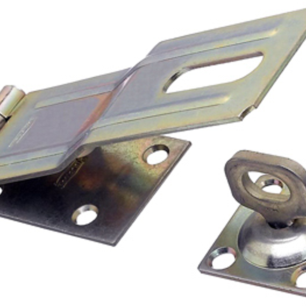 National Hardware V32 Series N102-962 Safety Hasp, 6 in L, 1-3/4 in W, Steel, Zinc