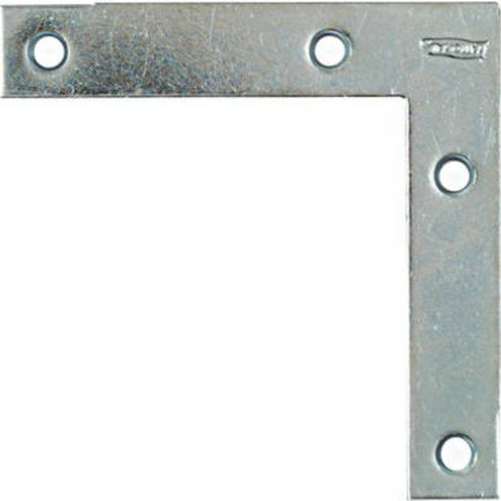 National Hardware V117 Series N114-116 Corner Brace, 0.07 in, Steel, Zinc