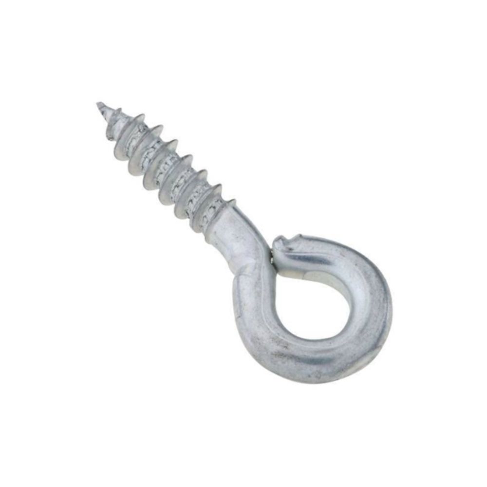 National Hardware N118-430 Screw Eye, 0.14 in Dia Inside Eye, 0.56 in L Thread, Steel, Zinc