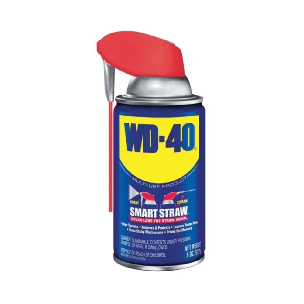 WD-40 SMART STRAW 490026 Multi-Purpose Lubricant, 8 oz Aerosol Can