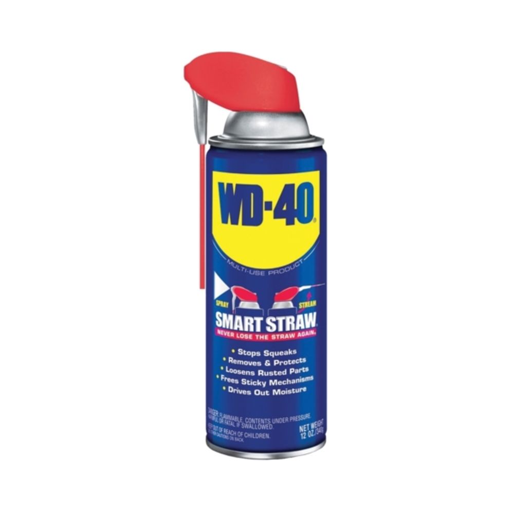 WD-40 SMART STRAW 490057 Multi-Purpose Lubricant, 12 oz Aerosol Can