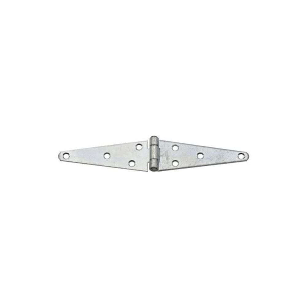 National Hardware N128-017 Strap Hinge, 70 lb Weight Capacity, Steel, Zinc