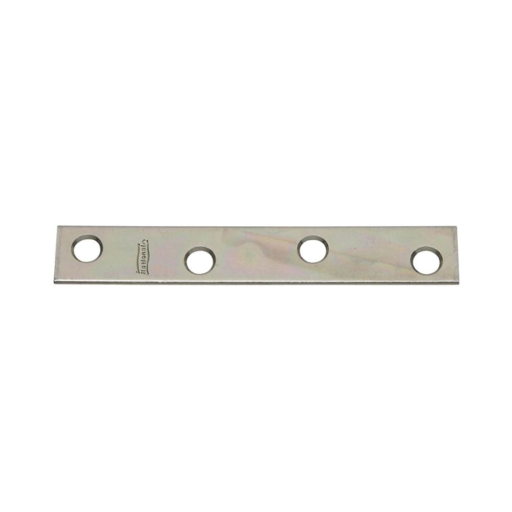 National Hardware N114-405 Mending Brace, 4 in L, Steel, 0.08 in, Zinc