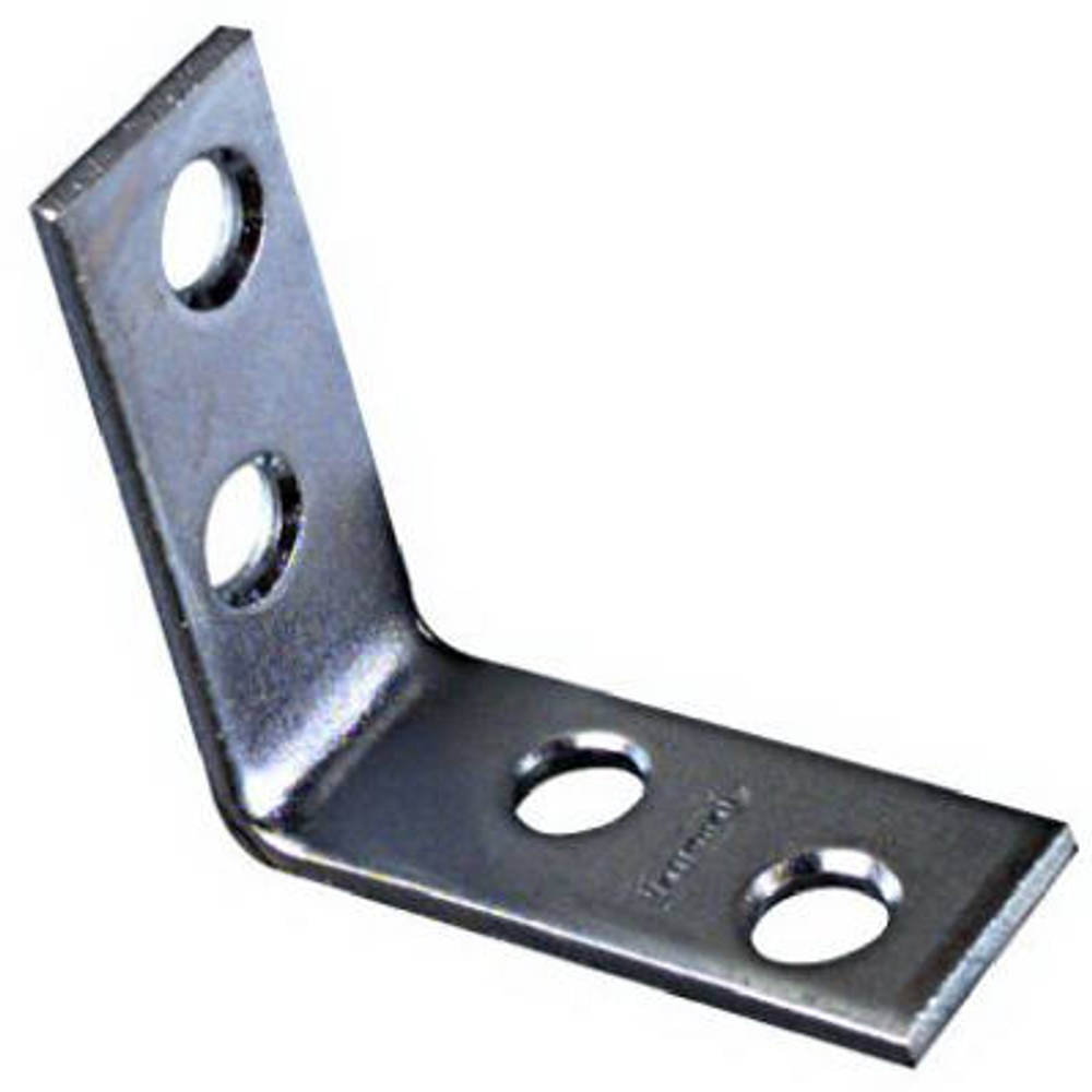 National Hardware 115BC Series N266-304 Corner Brace, 0.08 in, Steel, Zinc