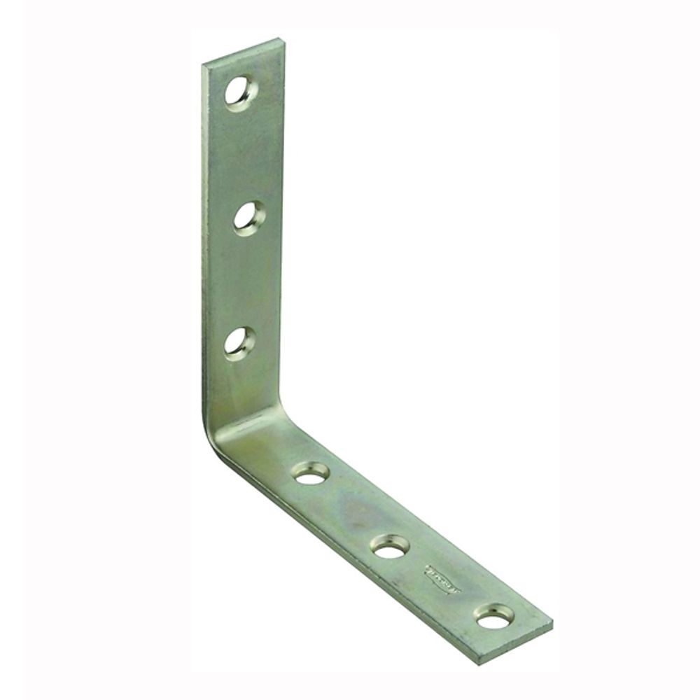 National Hardware 115BC Series N220-152 Corner Brace, 0.16 in, Steel, Zinc