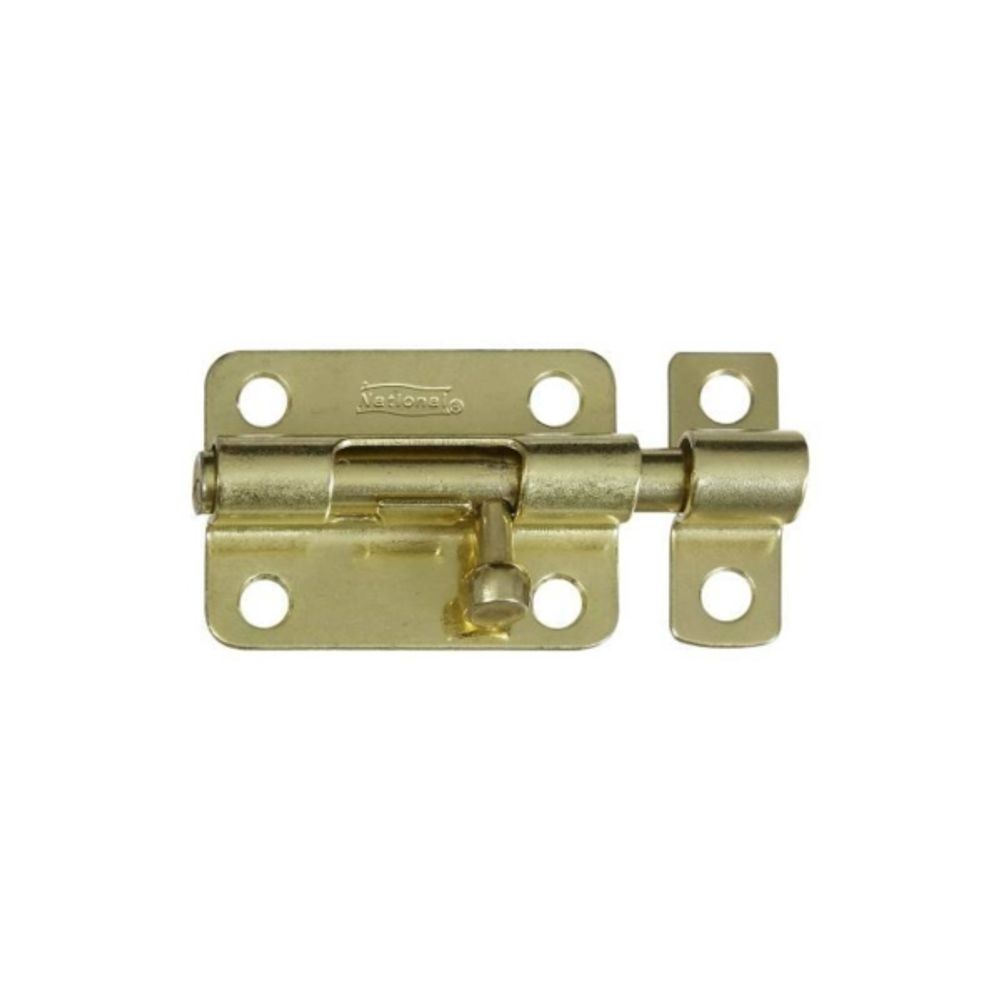 National Hardware N151-589 Barrel Bolt, Steel, Brass
