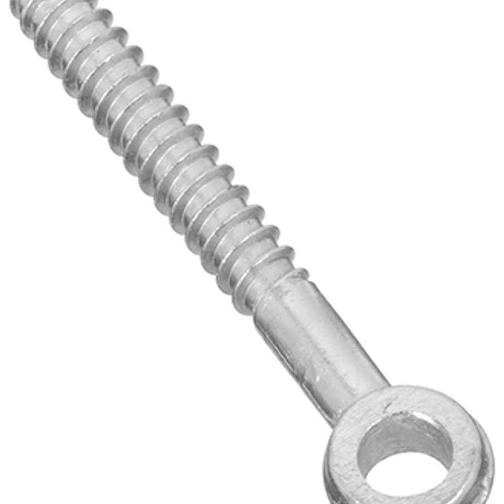 National Hardware 296BC Series N131-193 Screw Eye, 3 in L Thread, Steel, Zinc