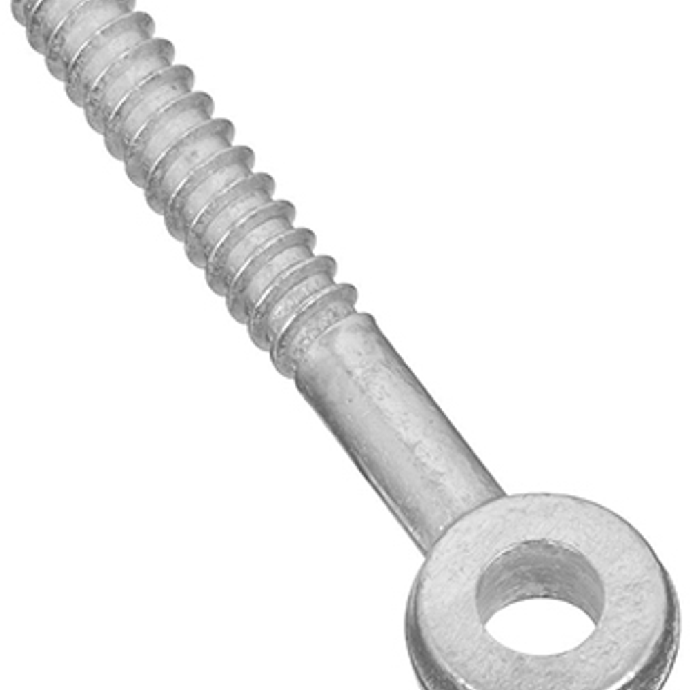 National Hardware 296BC Series N131-227 Screw Eye, 3-1/4 in L Thread, Steel, Zinc