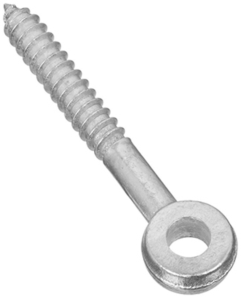 National Hardware 296BC Series N131-227 Screw Eye, 3-1/4 in L Thread, Steel, Zinc