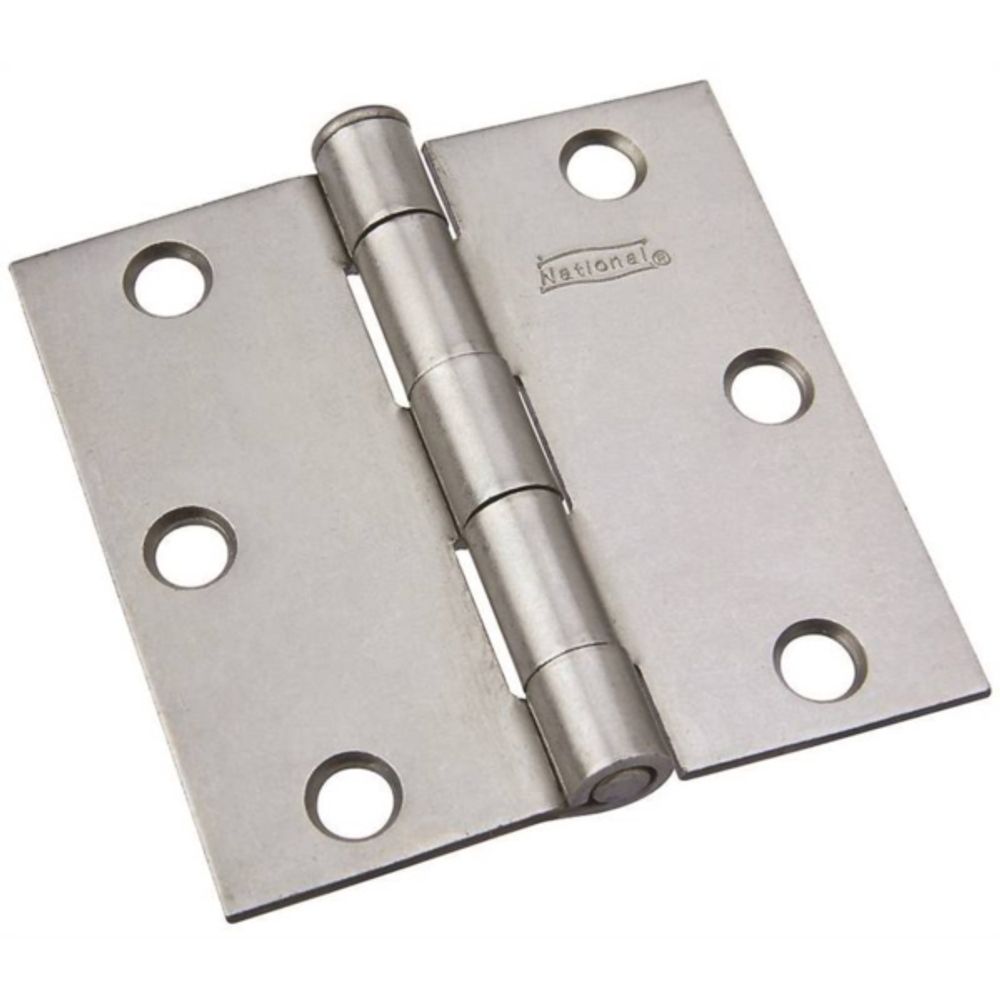 National Hardware N139-808 Broad Hinge, 50 lb Weight Capacity, Steel