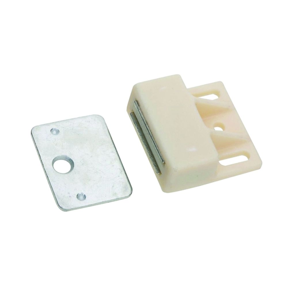 National Hardware V712 Series N149-823 Magnetic Catch, Nylon/Steel, White