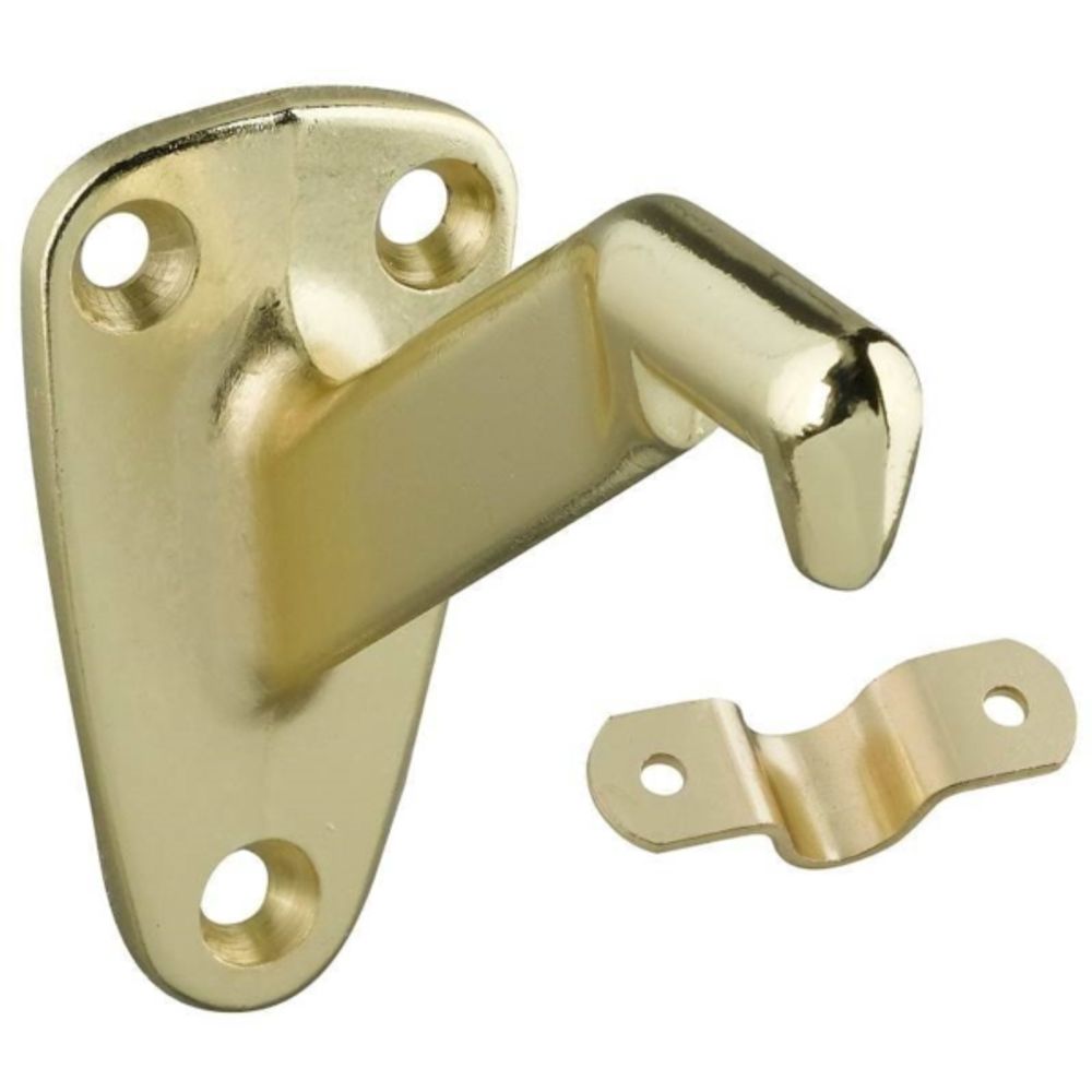 National Hardware N112-888 Handrail Bracket, 250 lb Weight Capacity, Zinc, Brass