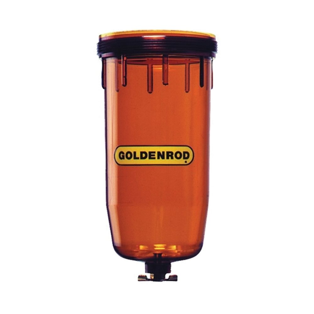 Goldenrod 495-4 Replacement Filter Bowl, For Use With 495 and 496 Model 10 Micron 5 gpm 150 psi See Thru Fuel Filters