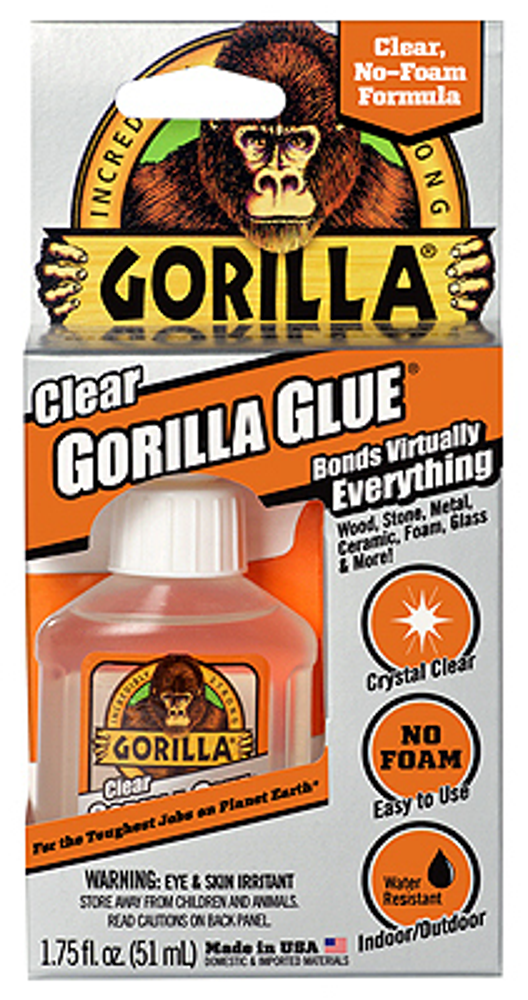 Gorilla 4500102 Glue, Clear, 1.75 oz Bottle