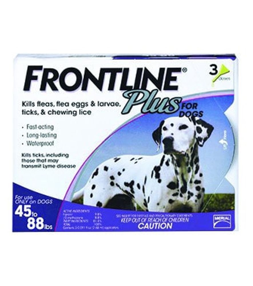 Frontline Plus for Dogs, Large, 3 pk.