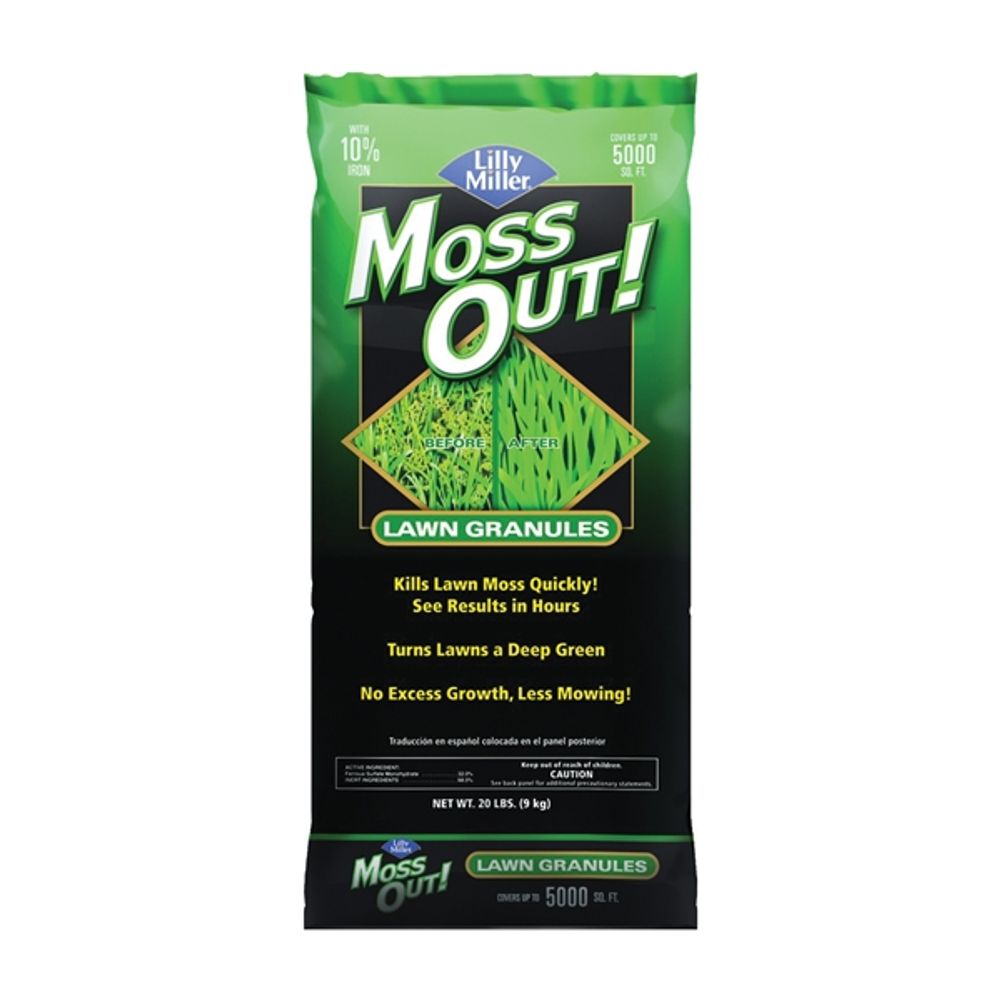 Lilly Miller, Moss Out Lawn Granules, Covers 5,000-Sq. Ft.