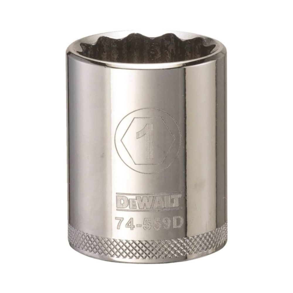 DeWALT DWMT74559OSP Drive Socket, 1/2 in Drive, 12-Point, 1 in Socket, Vanadium Steel
