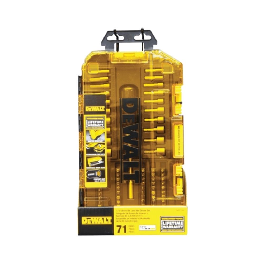DeWALT DWMT73808 Multi-Bit and Nut Driver Set, Chrome
