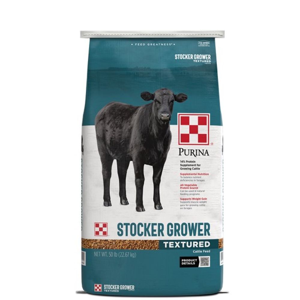 Purina, 14% All-Natural Protein Stocker Grower Texturized, 50 lb