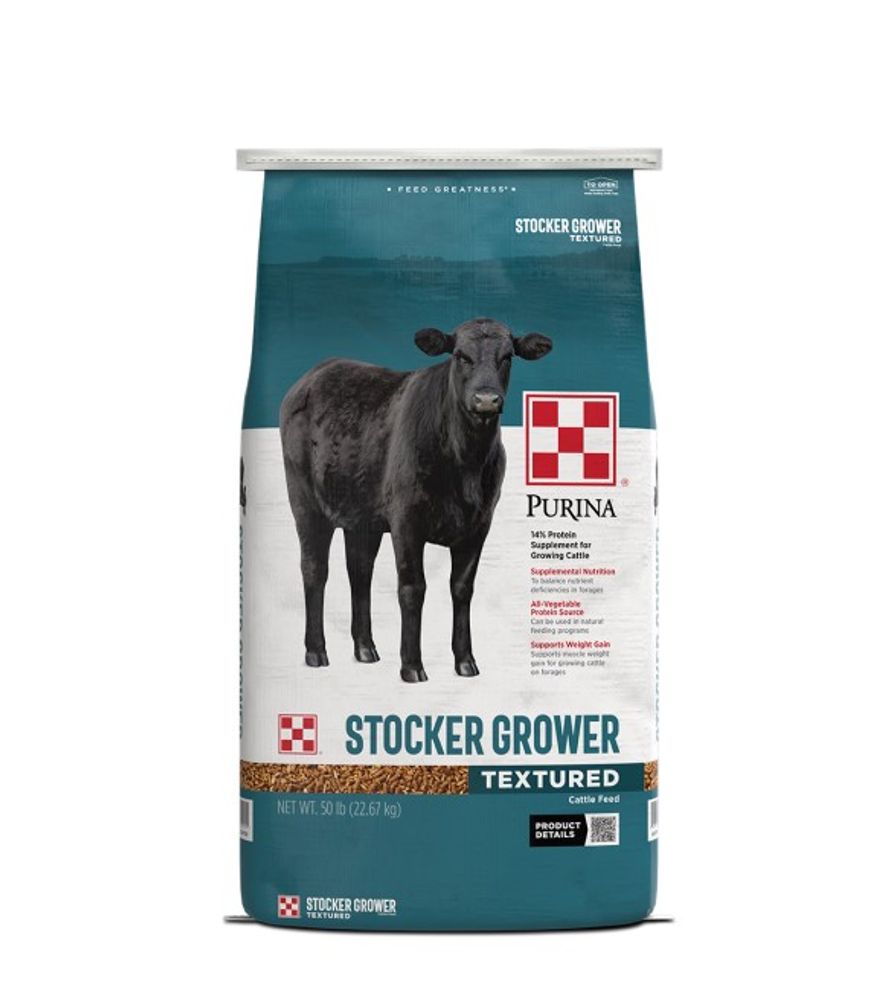 Purina, 14% All-Natural Protein Stocker Grower Texturized, 50 lb