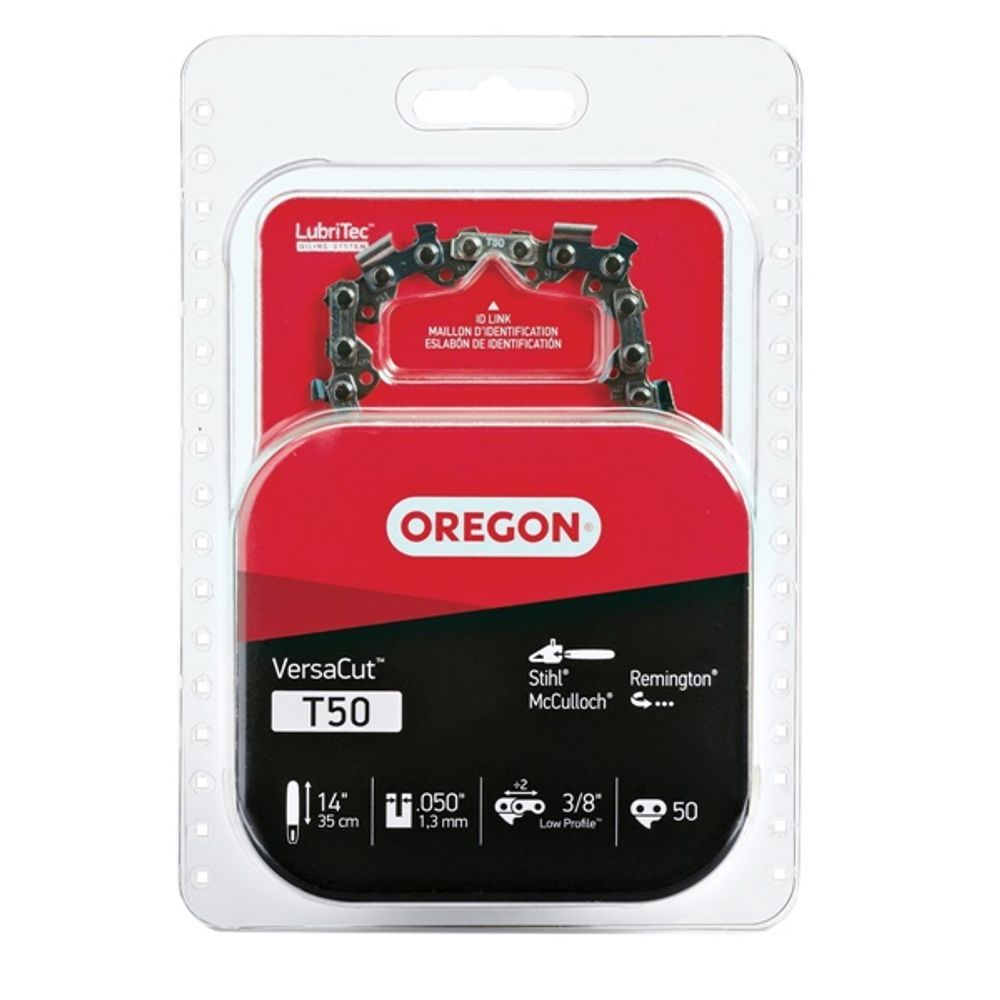 Oregon VersaCut T50 Saw Chain, 50-Link, 3/8 in TPI/Pitch