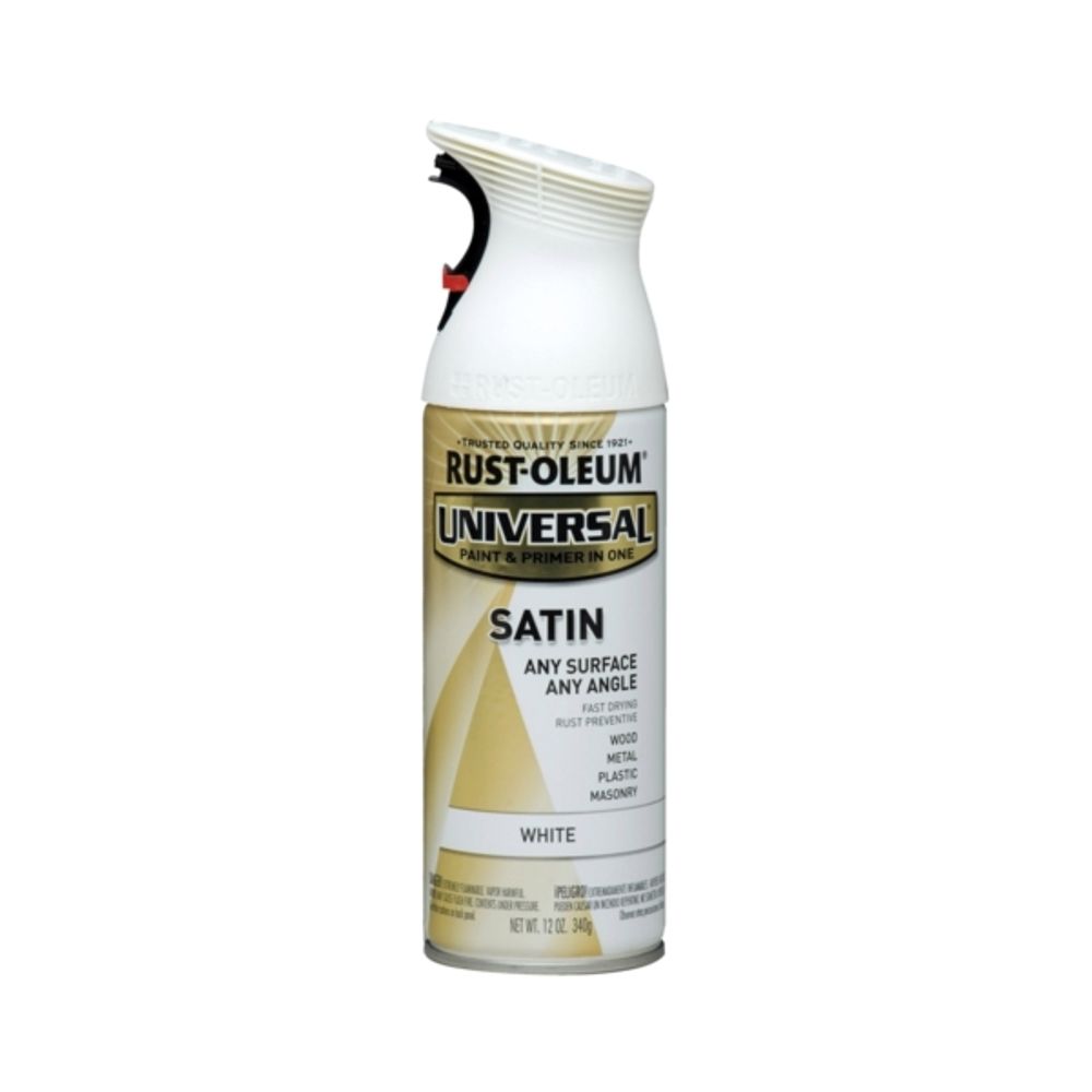Rust-Oleum Satin White Spray Paint, 12 oz.