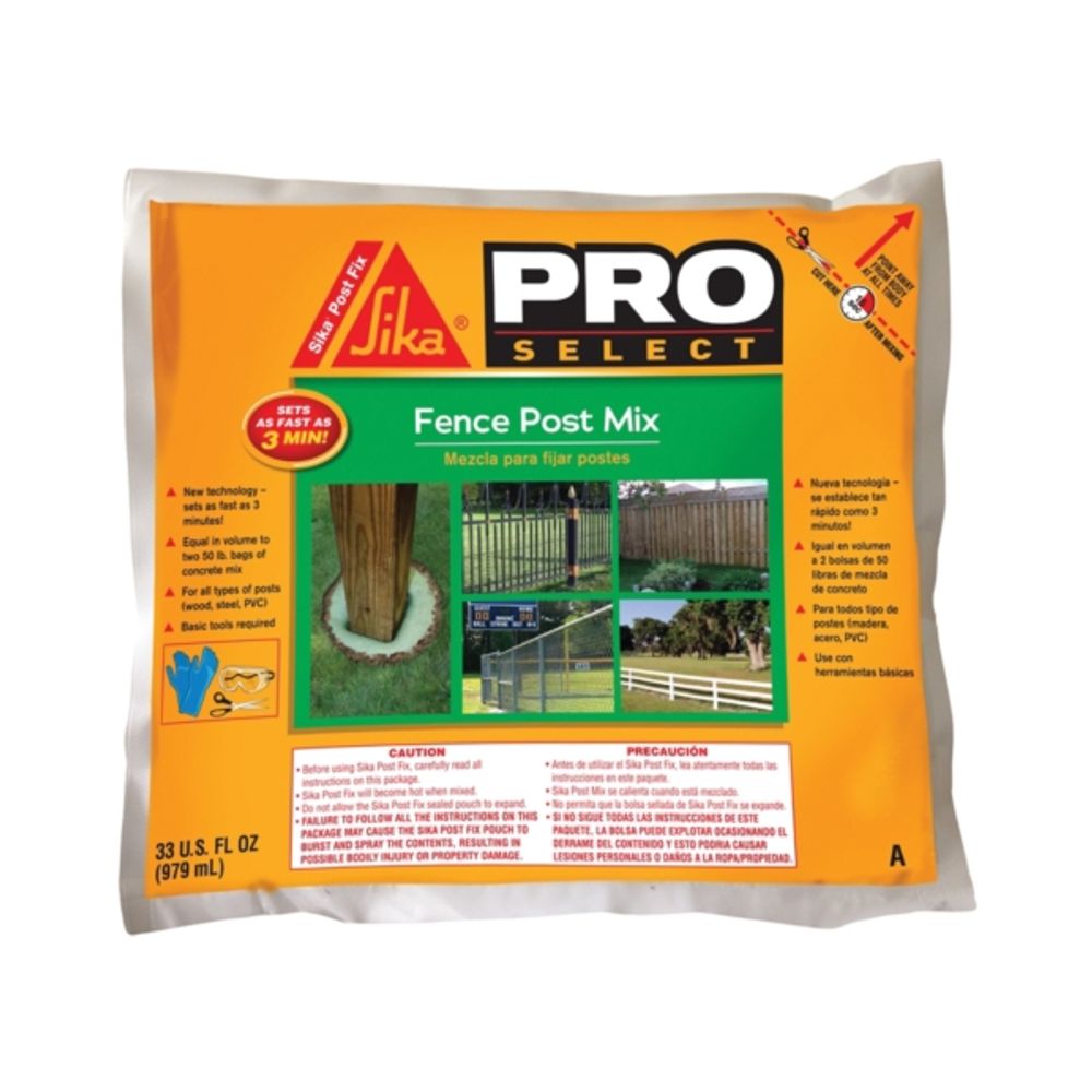 SIKA 483503 Fence Post Mix, Brown/Light Green
