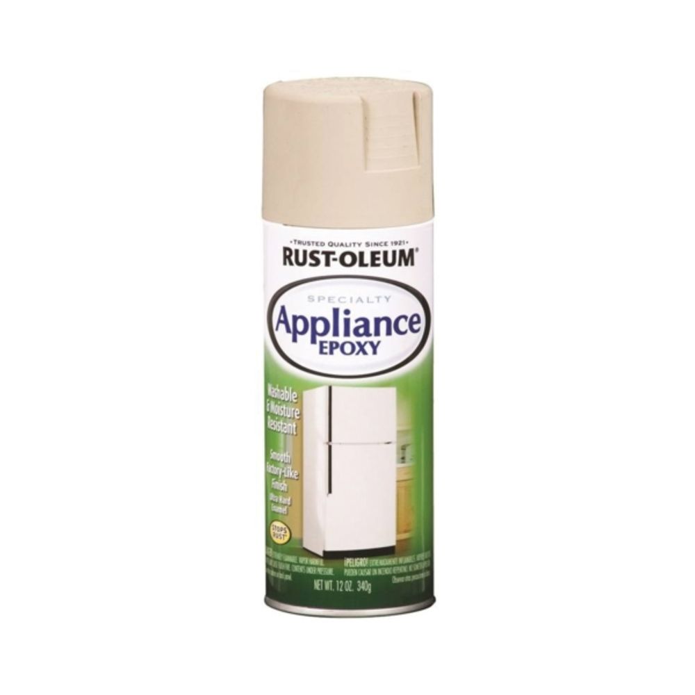 RUST-OLEUM 7882830 Ultra-Hard Appliance Epoxy Spray Paint, Gloss, Almond, 12 oz Aerosol Can