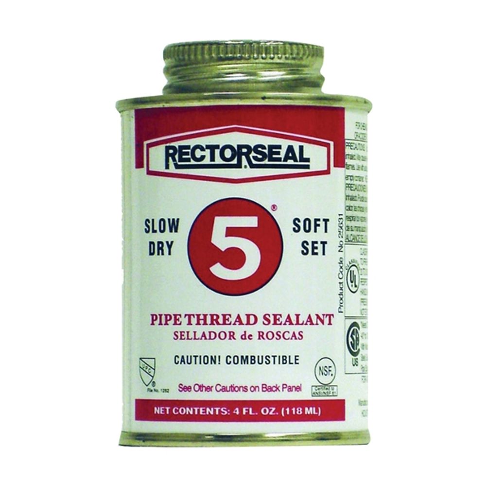 RectorSeal No. 5 25631 Thread Sealant, Yellow, 0.25 pt Can